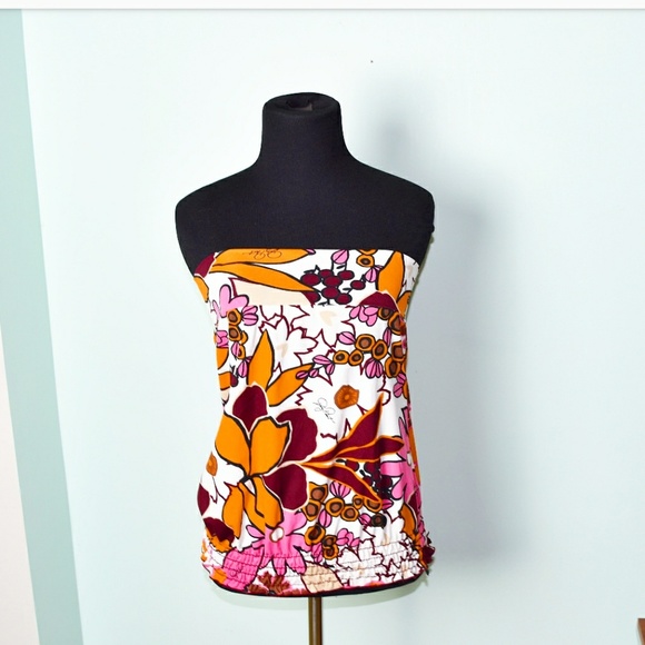 Tops - Super Cute Floral Print Tube Top